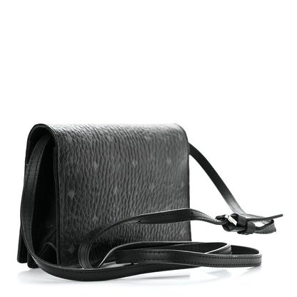 MCM Visetos Chain Wallet Crossbody Black 3 of 17