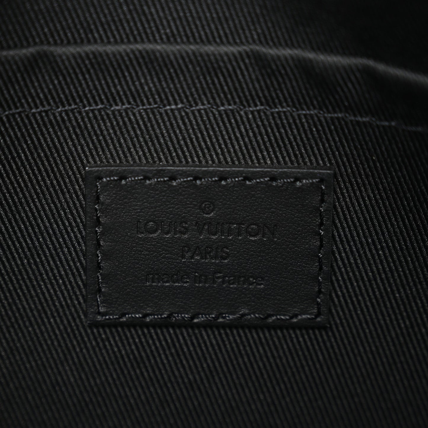 Grained Calfskin Aerogram City Keepall Black