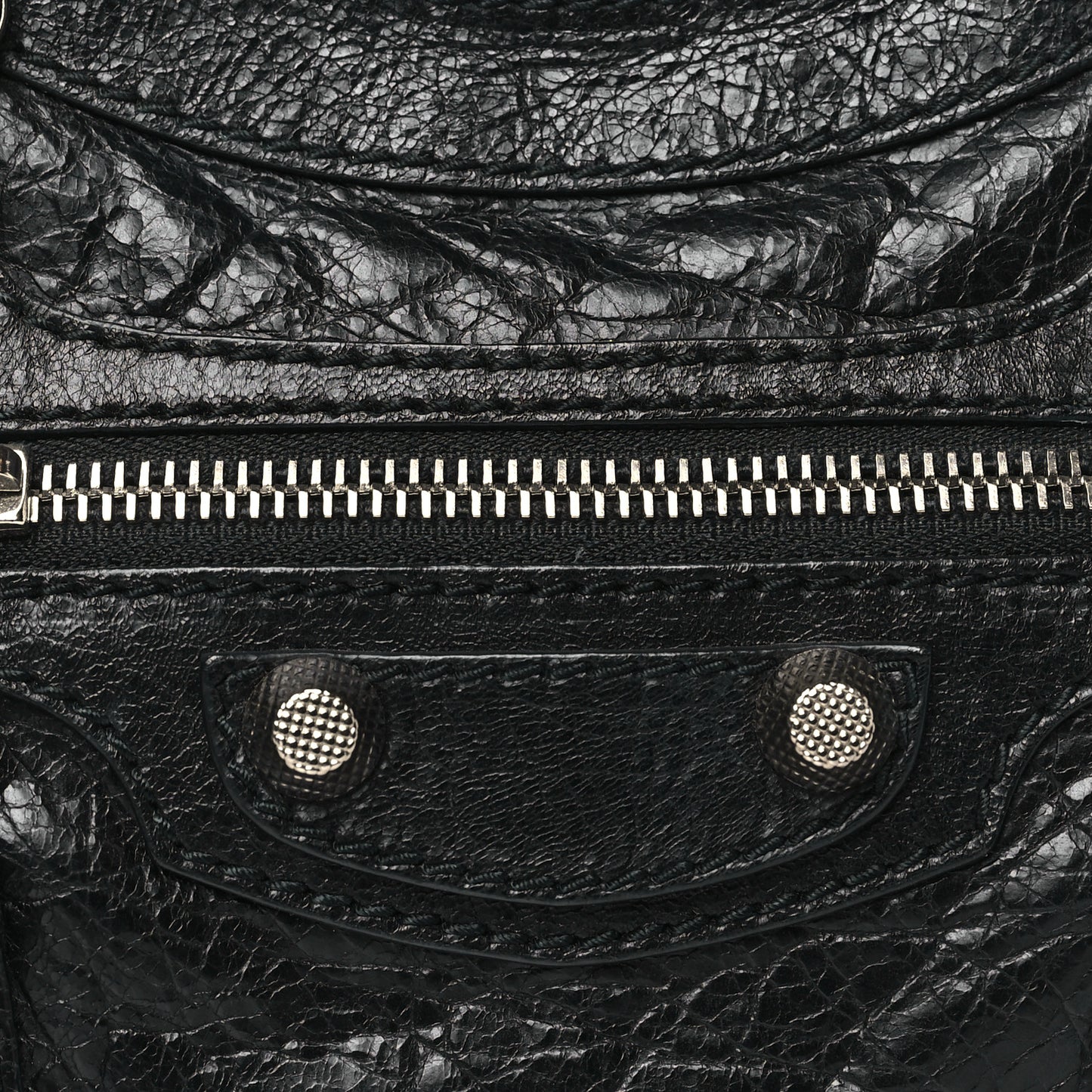 Agneau Giant 12 Silver Hardware Mini City Black