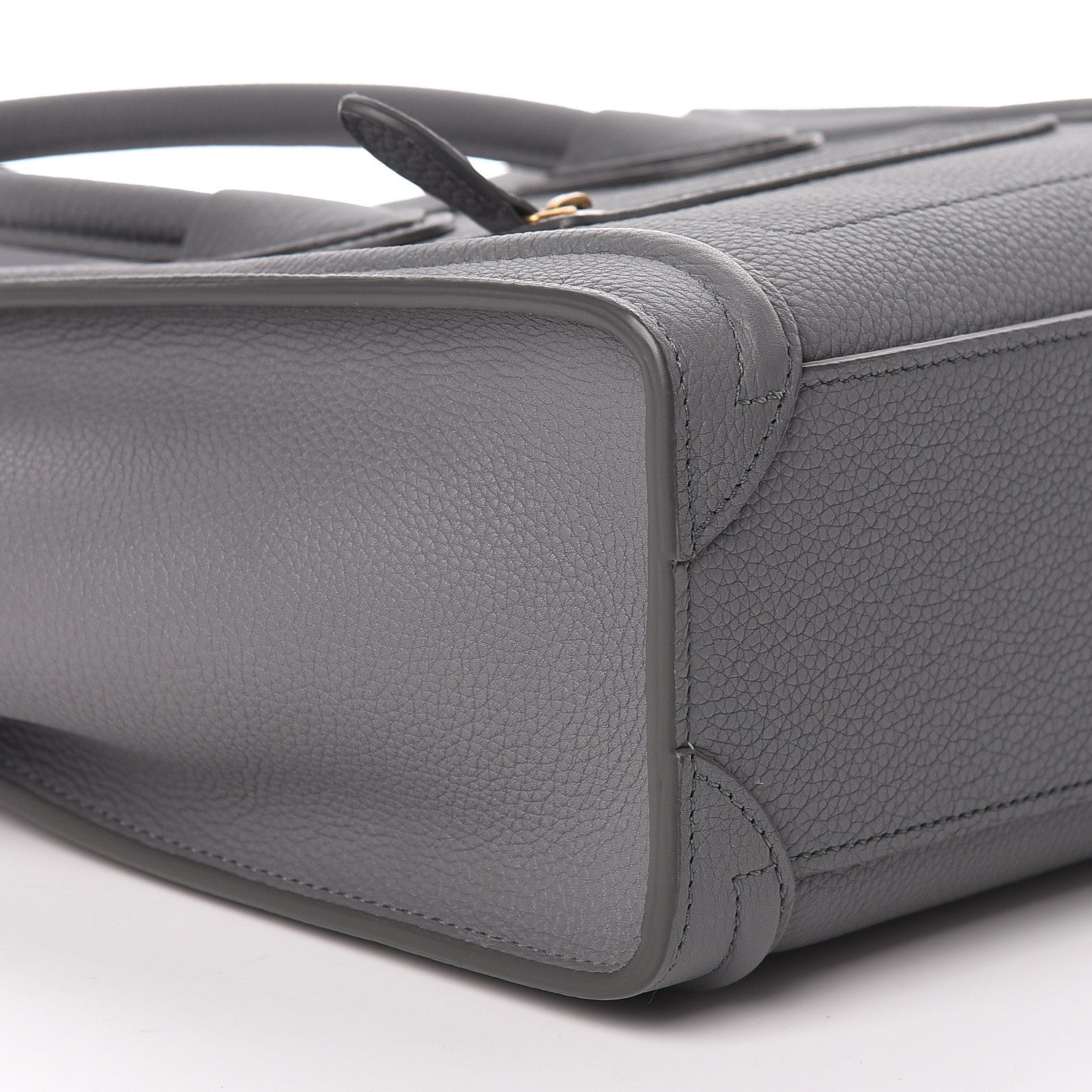 Celine Baby Drummed Calfskin Nano Luggage Kohl 9 of 10