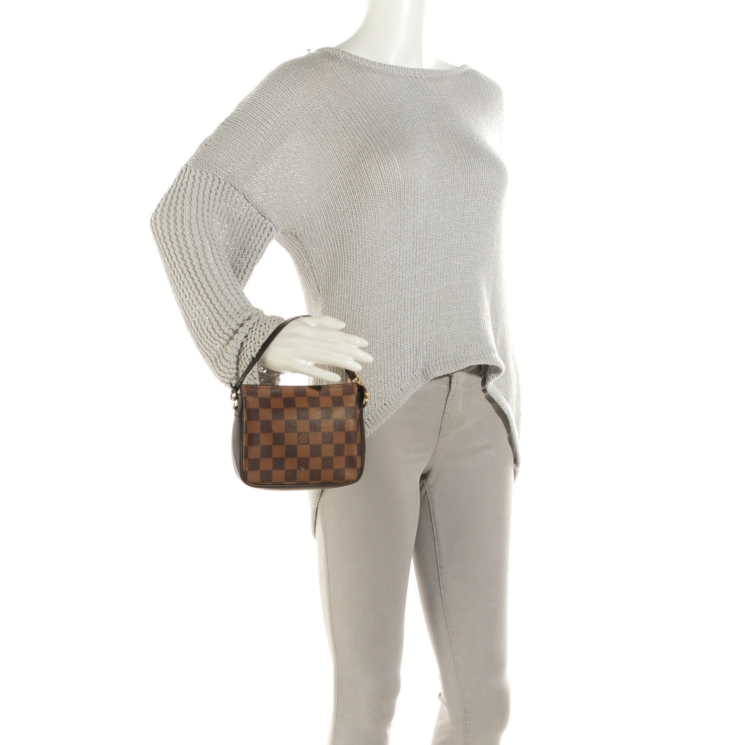 Louis Vuitton Damier Ebene Trousse Make Up Bag Pochette 2 of 7