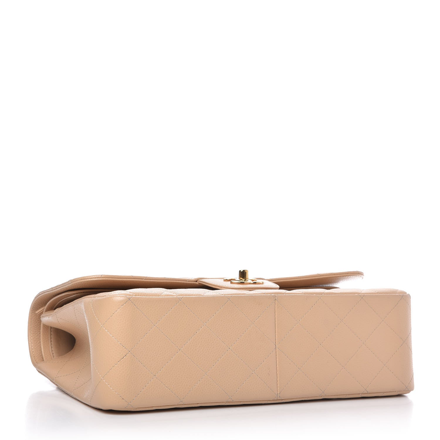 Chanel Caviar Quilted Jumbo Double Flap Beige Clair 4 of 11