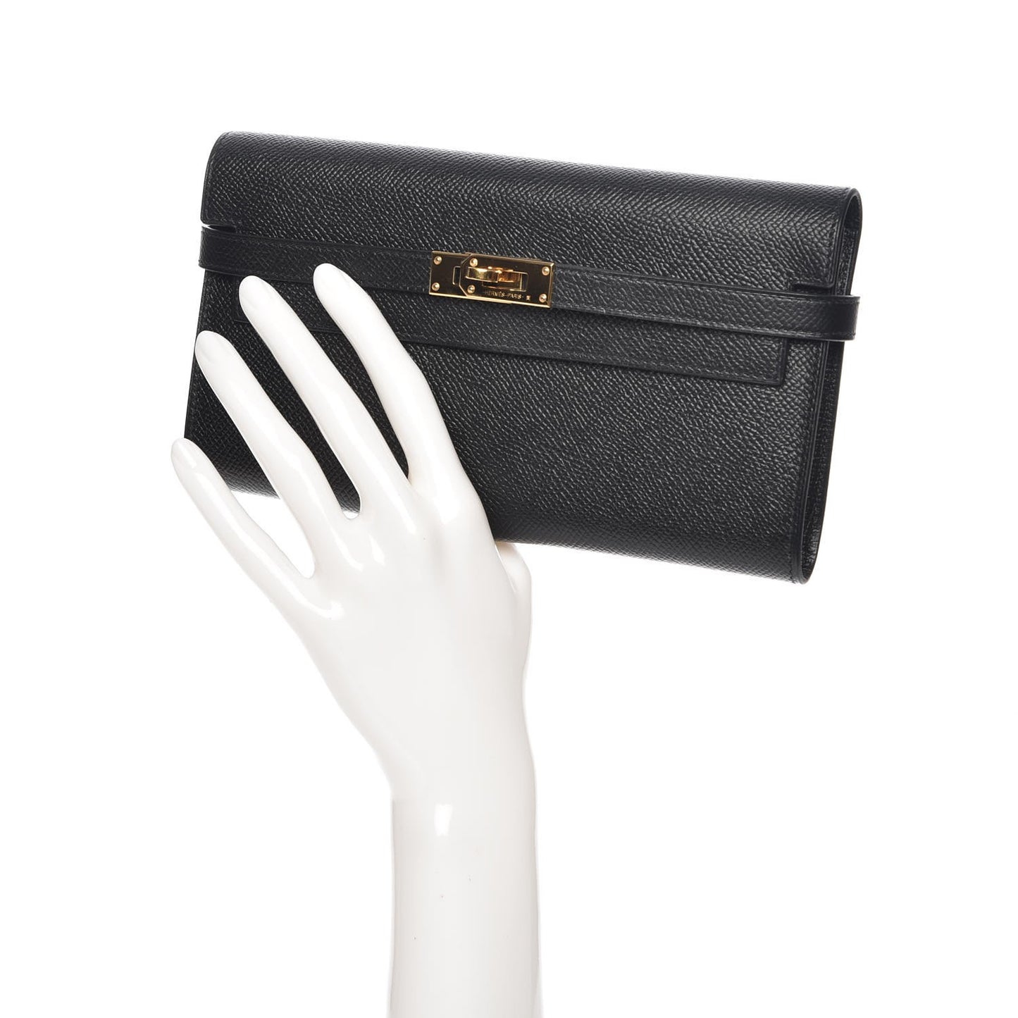 Epsom Kelly Longue Wallet Black