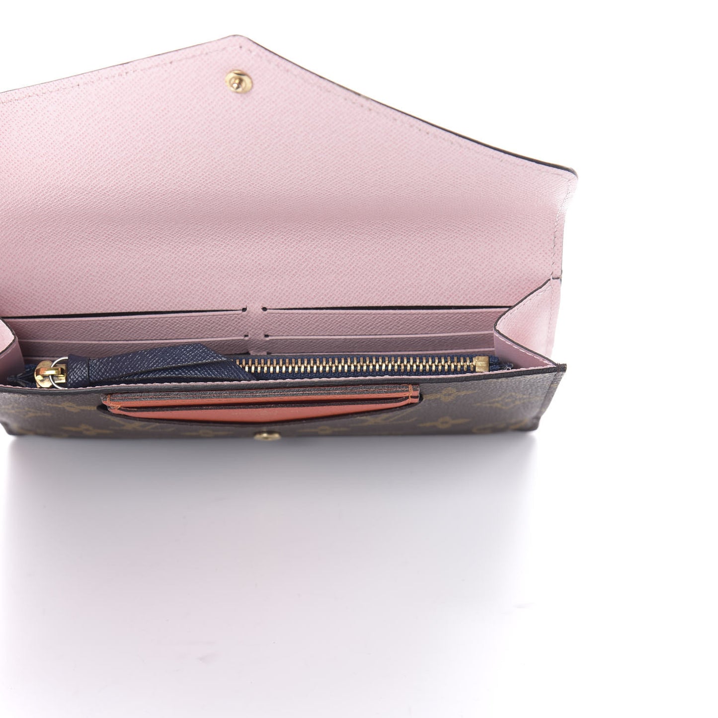 Monogram Jeanne Wallet Rose Ballerine
