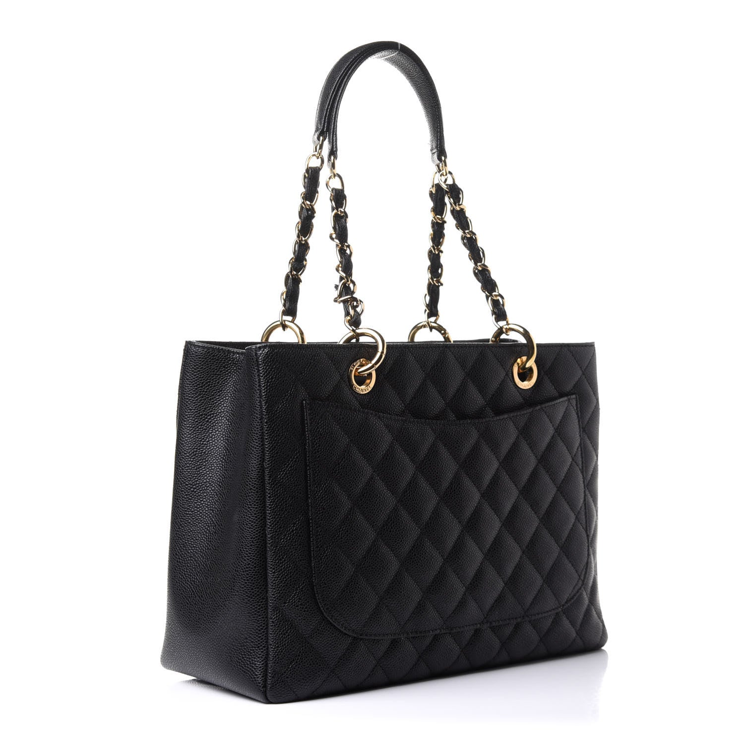 Chanel Caviar Quilted Grand Shopping Tote GST Black 3 of 11