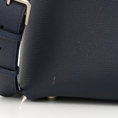 Burberry Derby Calfskin Vintage Check Medium Banner Tote Regency Blue 13 of 14