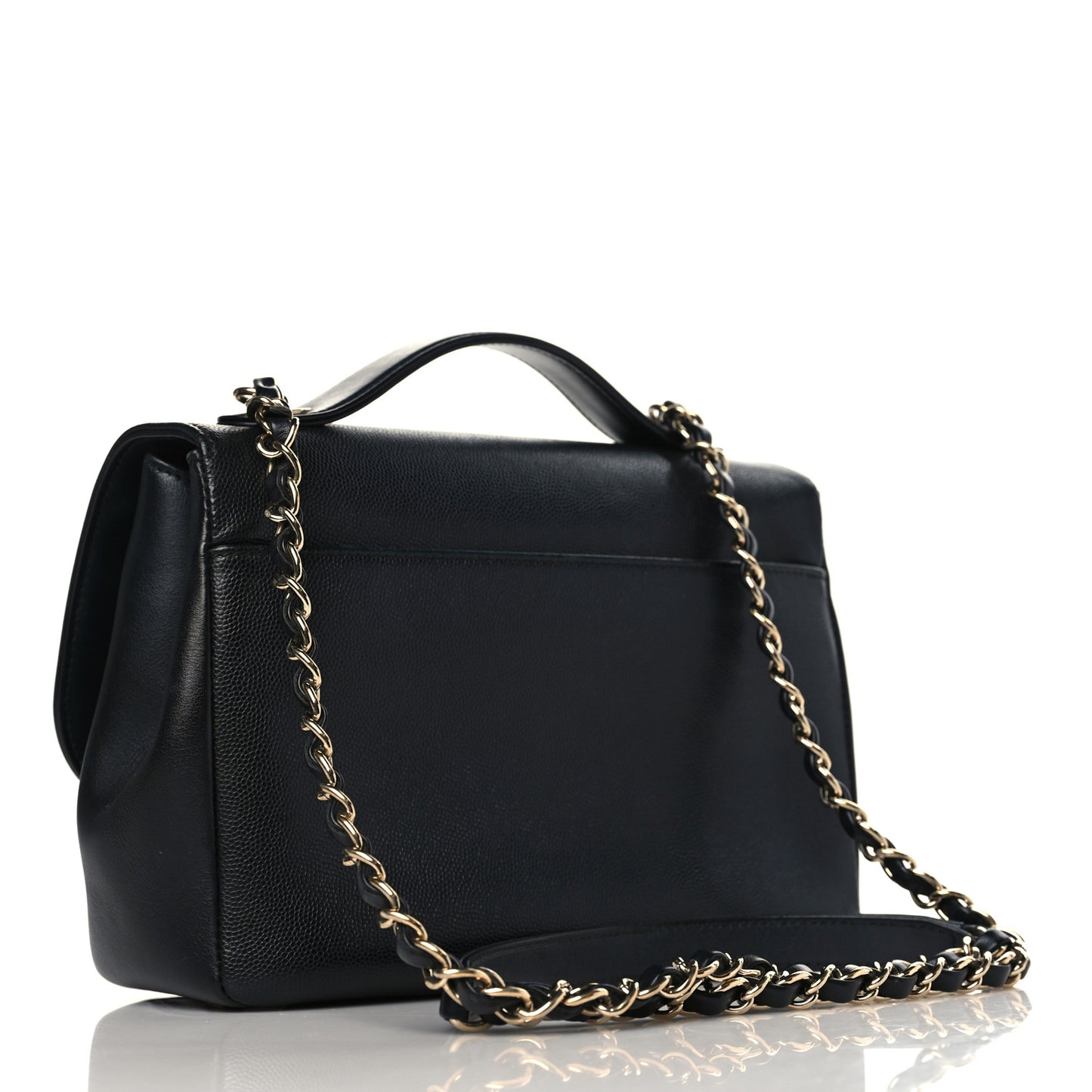Caviar Quilted Medium Business Affinity Flap Black
