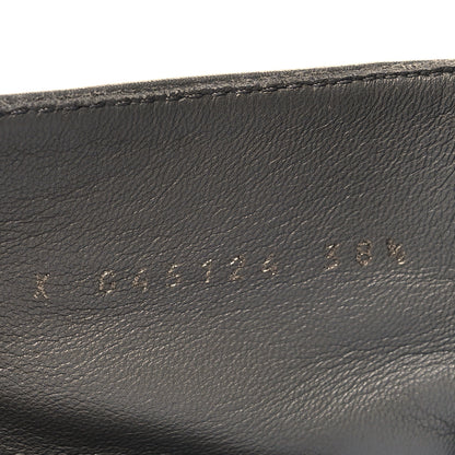 Chanel Calfskin CC Lace Up Combat Boots 38.5 Gray 6 of 11