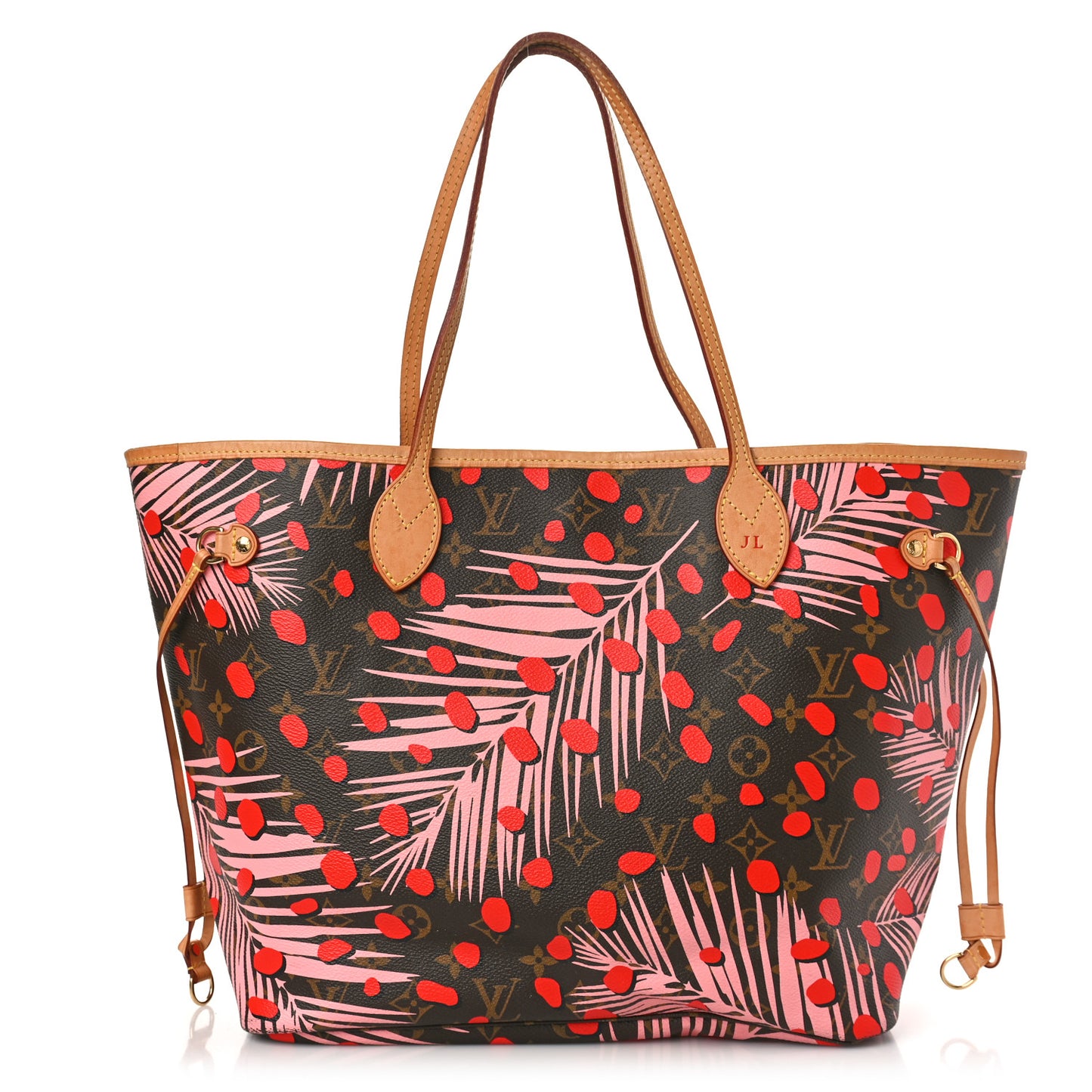 Monogram Jungle Dots Neo Neverfull MM Sugar Pink Poppy