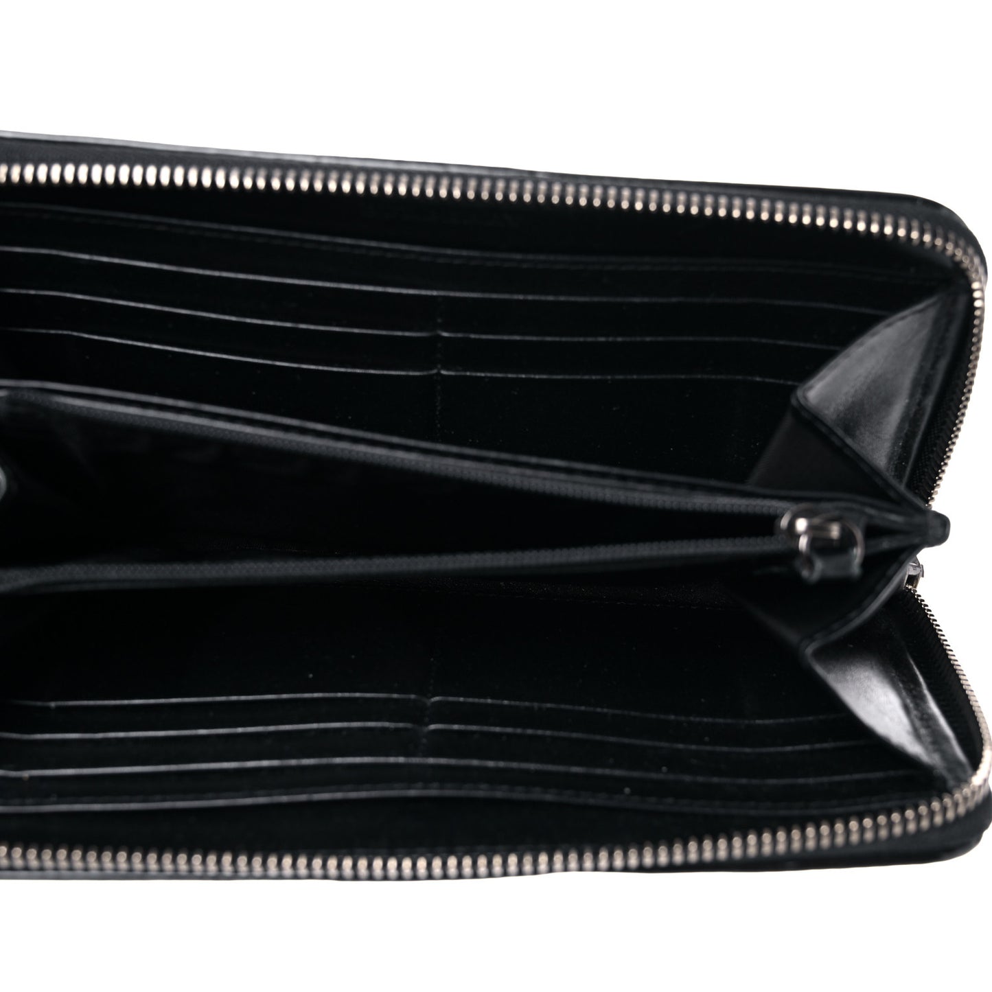 Beat Check Large Ziggy Zip Around Wallet Black