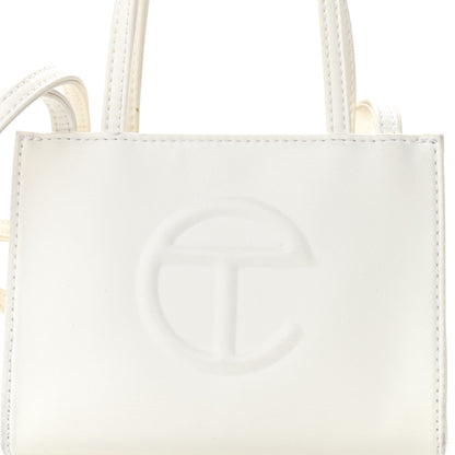 Telfar Vegan Leather Small Shopping Bag White 8 of 10
