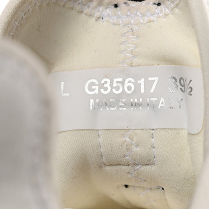 Chanel Velvet Calfskin Mixed Fibers CC Sneakers 39.5 Ivory Black 6 of 9