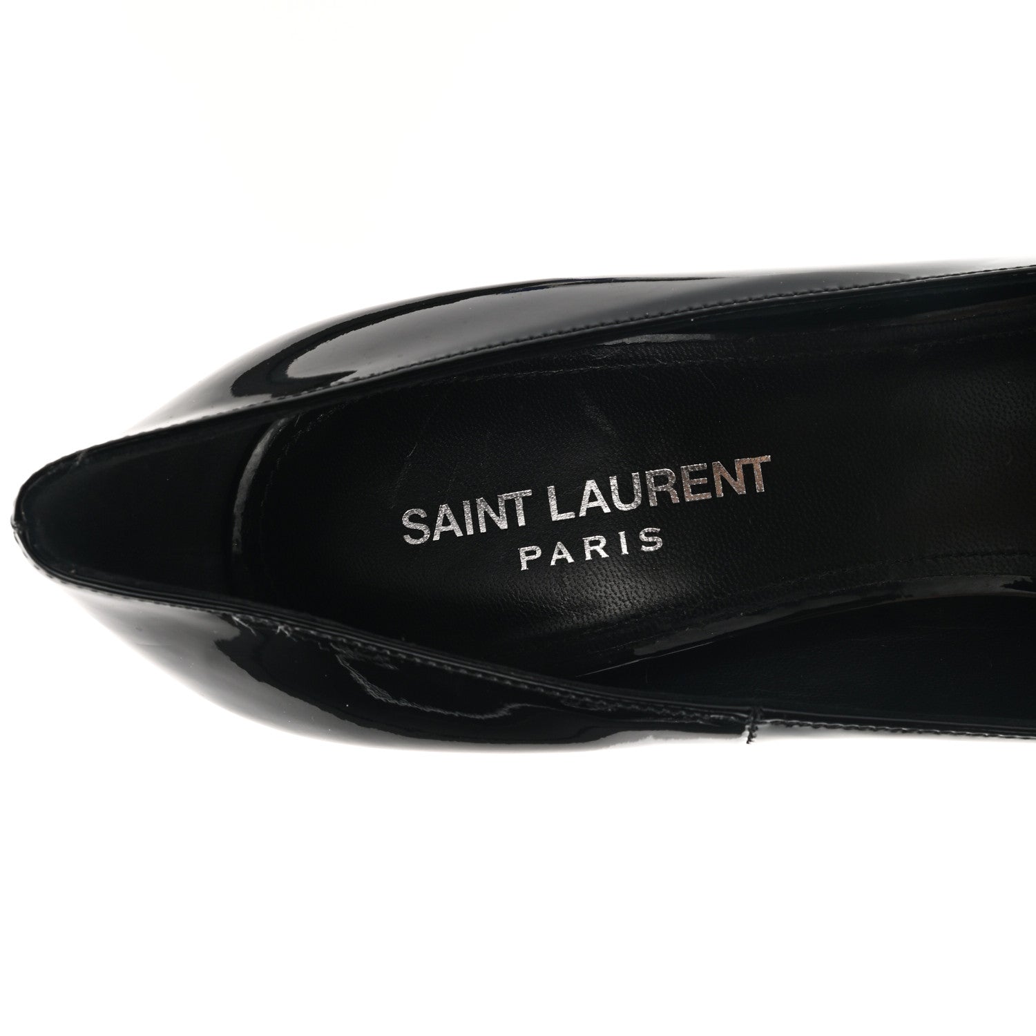 Saint Laurent Patent Opyum 110 Pumps 39 Black Silver 7 of 10