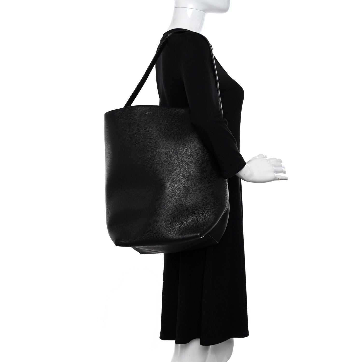 The Row Grained Calfskin Large N/S Park Tote Black 2 of 10