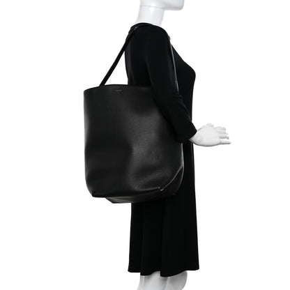 The Row Grained Calfskin Large N/S Park Tote Black 2 of 10