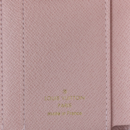 Louis Vuitton Damier Azur Zoe Wallet Rose Ballerine 8 of 9