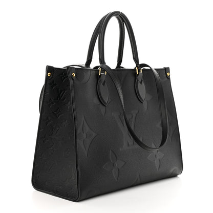 Louis Vuitton Empreinte Monogram Giant Onthego MM Black 3 of 10