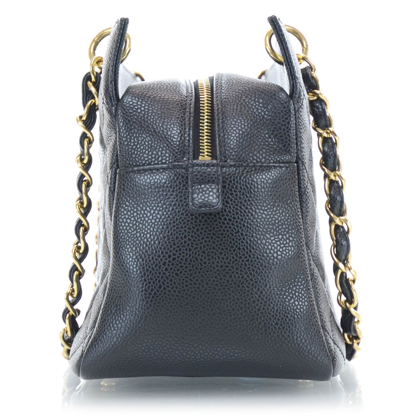 Caviar Quilted Petit Timeless Tote PTT Black