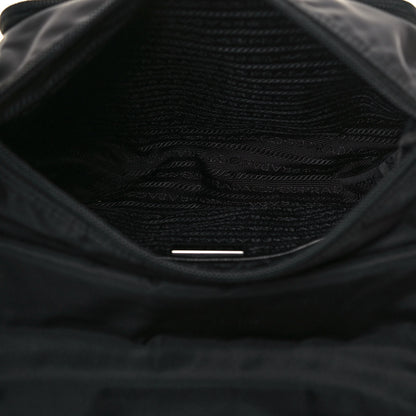 Prada Tessuto Nylon Single Buckle Messenger Bag Black 5 of 12