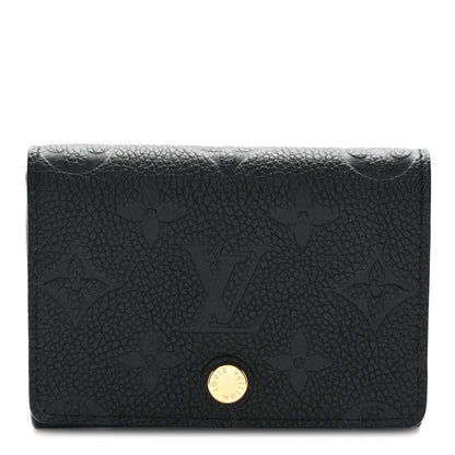 Louis Vuitton Empreinte Business Card Holder Black 1 of 7