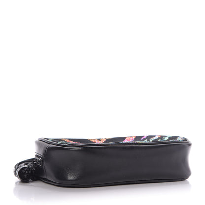 Saint Laurent Canvas Calfskin Metallic Tiger Print Monogram Lou Camera Bag Multicolor 4 of 9