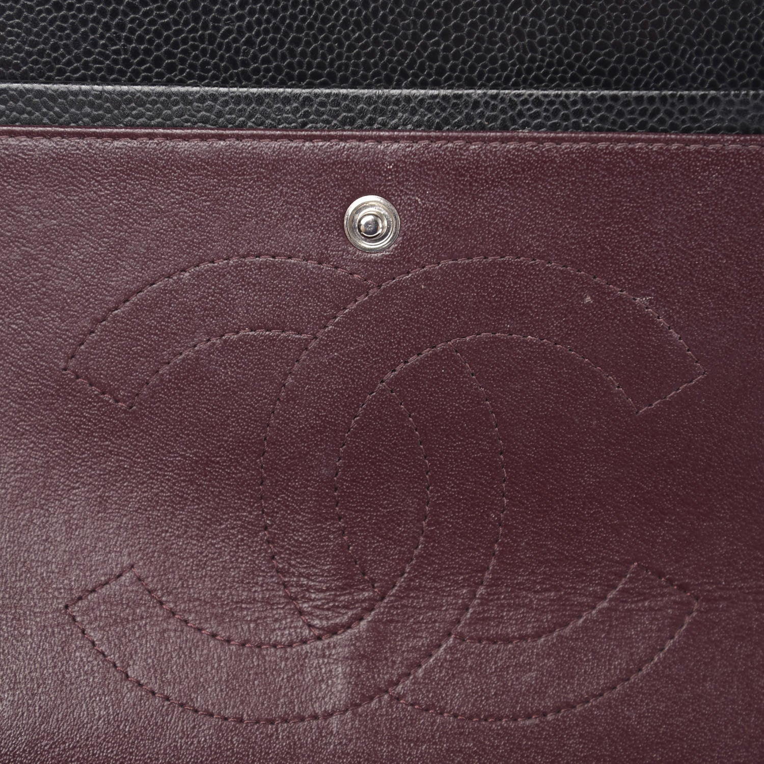 Chanel Caviar Quilted Jumbo Double Flap Black 8 of 13