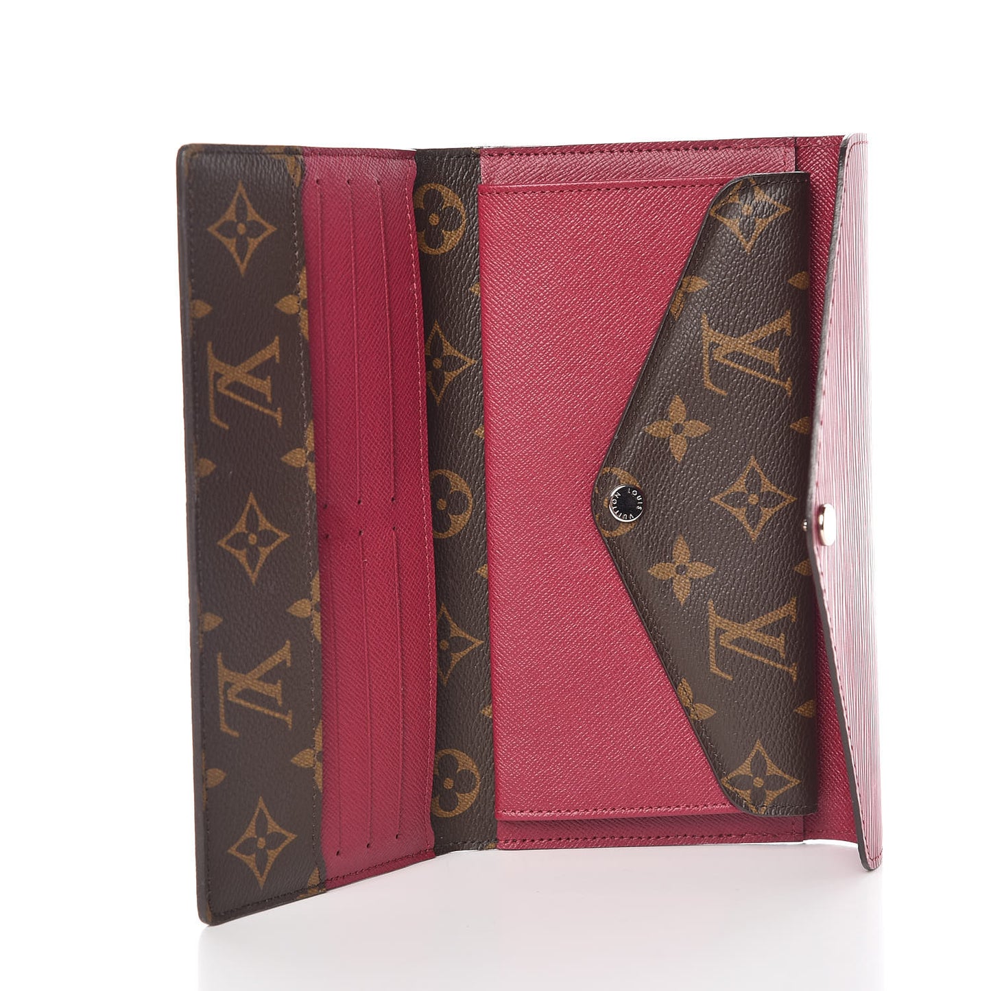 Monogram Epi Marie-Lou Long Wallet Fuchsia