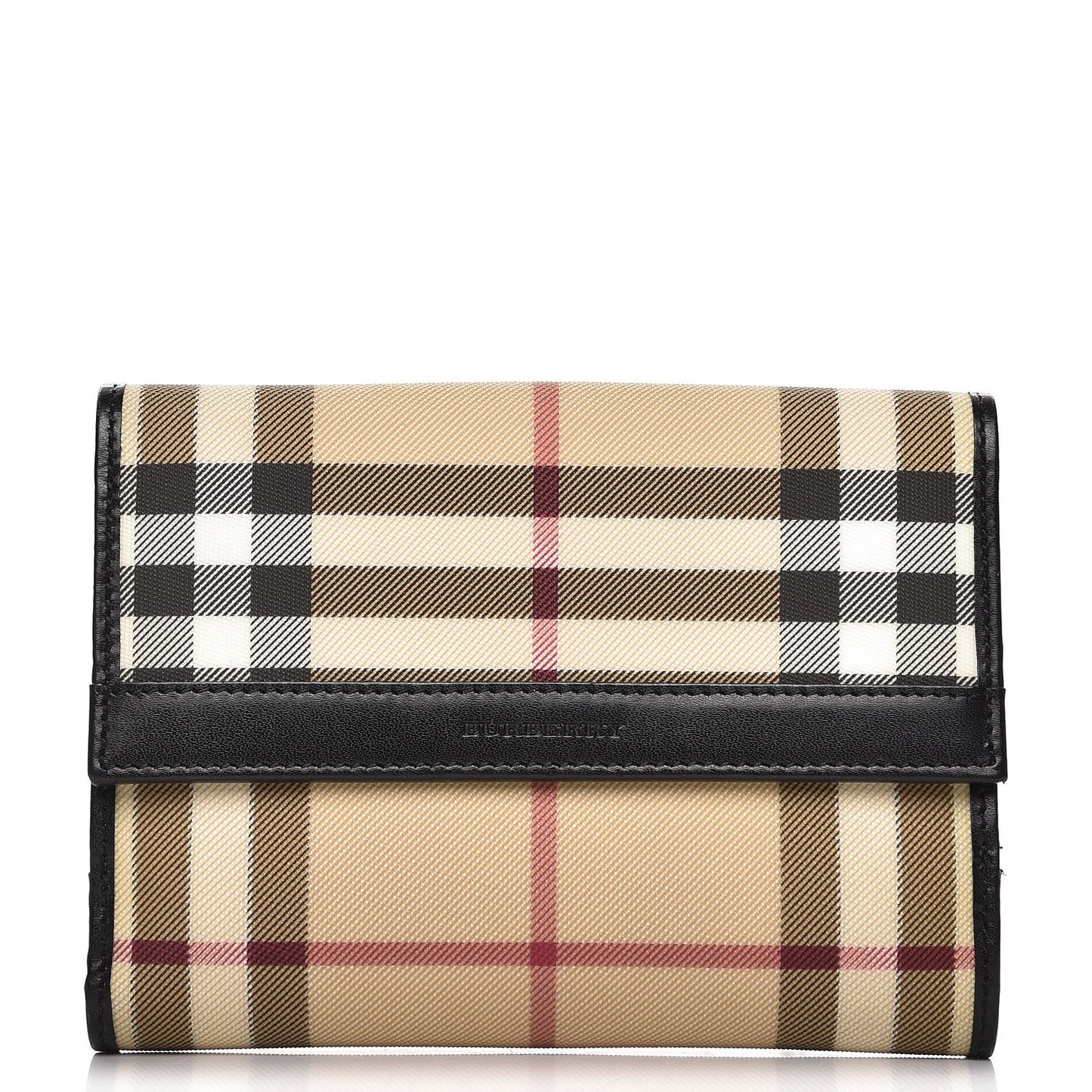 Nova Check Compact Wallet Black