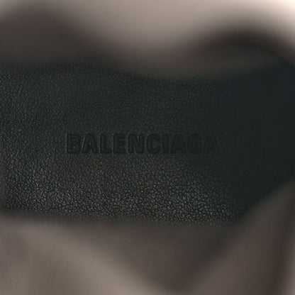 Balenciaga Textured Recycled Knit Logo Extreme Pointed Toe Knife 2.0 Booties 36 Dark Biege 6 of 8