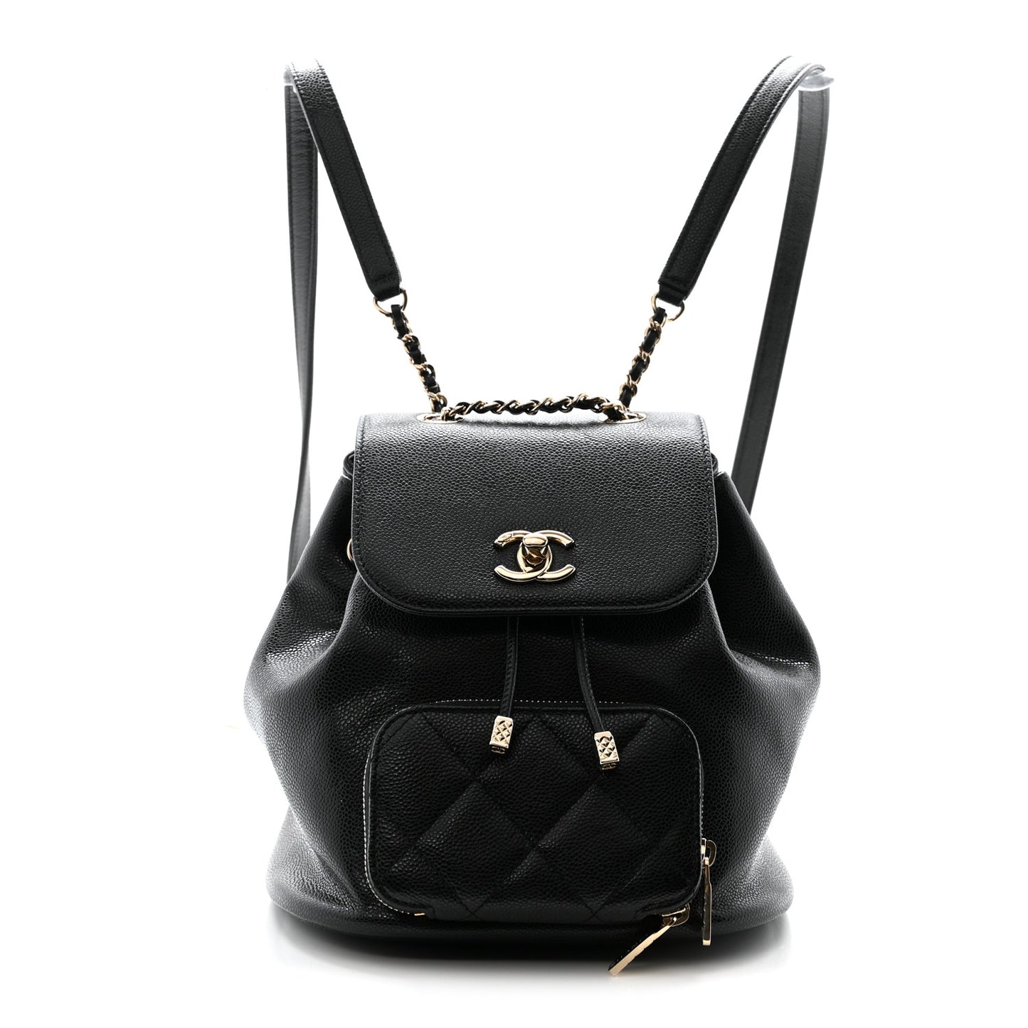 Caviar Quilted Mini Business Affinity Backpack Black