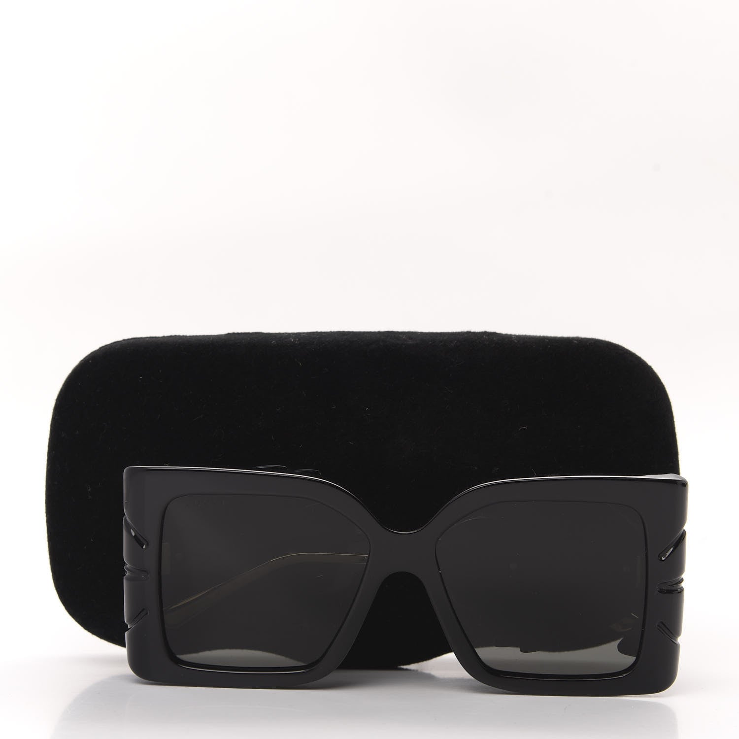 Gucci Acetate Square Frame Wing Sunglasses GG0535S Black 7 of 7