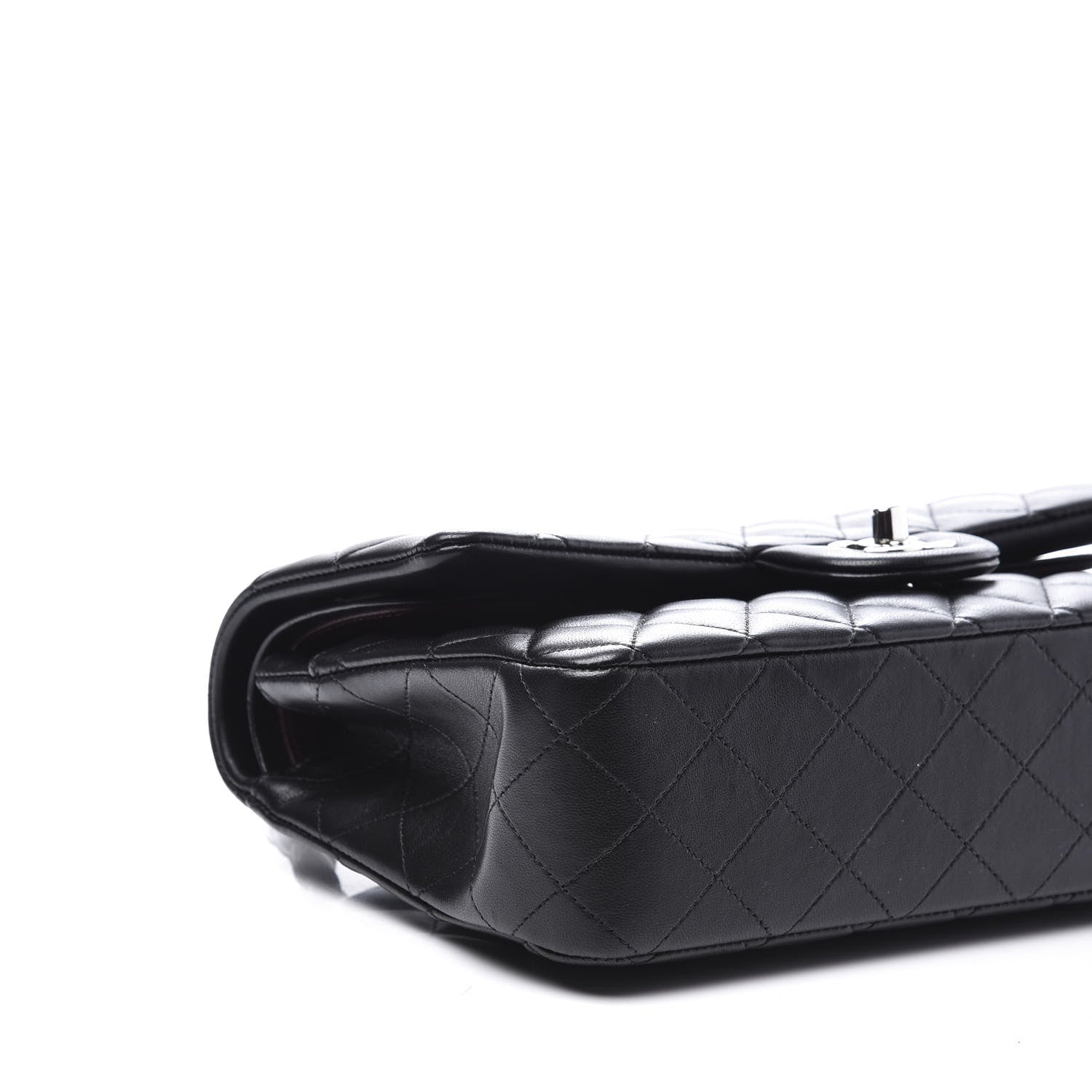 Chanel Lambskin Quilted Medium Double Flap Black 5 of 10