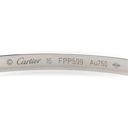 Cartier 18K White Gold Small LOVE Bracelet 16 4 of 6