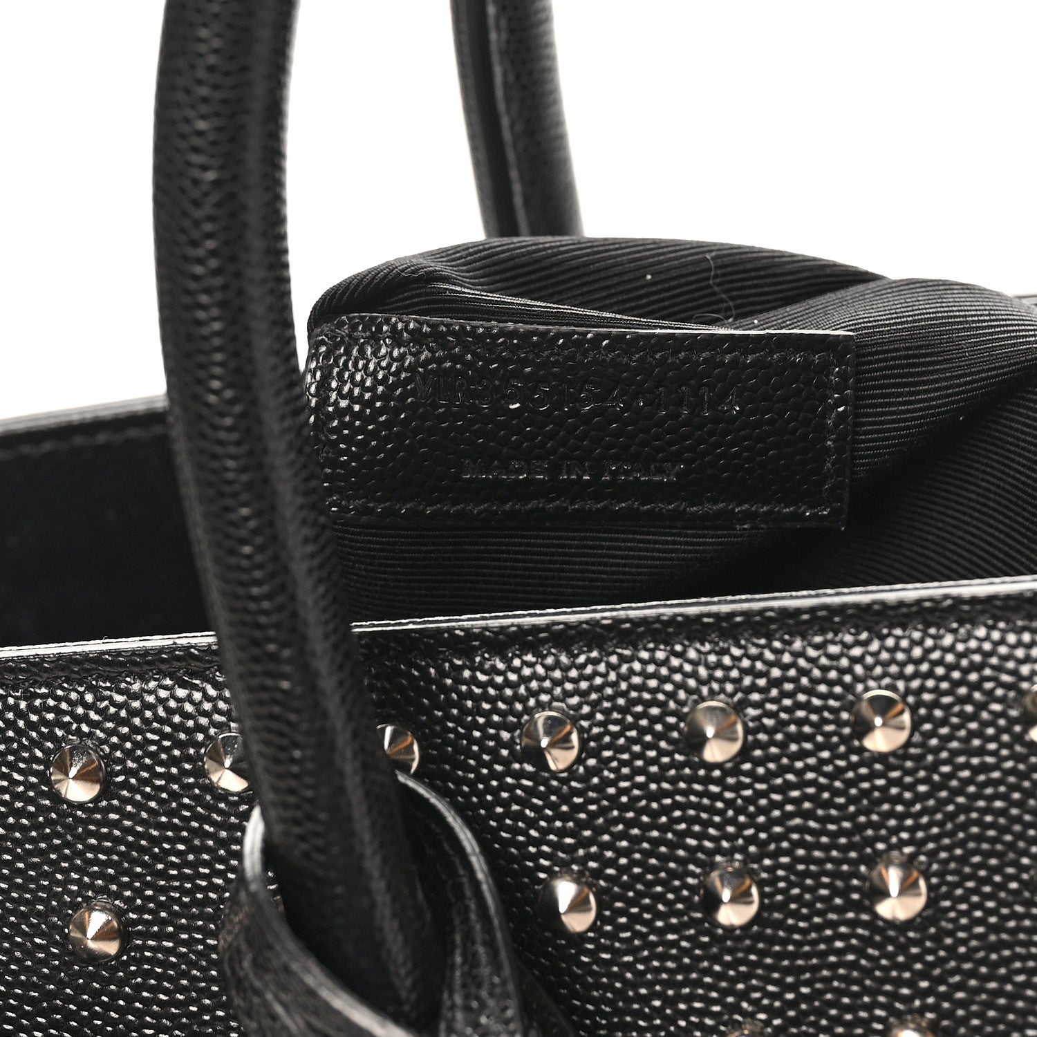 Saint Laurent Grain De Poudre Studded Nano Sac De Jour Black 7 of 10