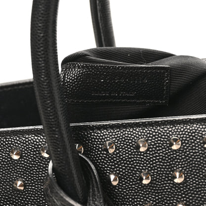 Saint Laurent Grain De Poudre Studded Nano Sac De Jour Black 7 of 10