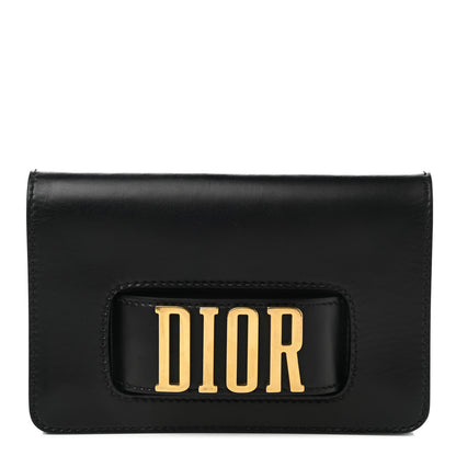 Christian Dior Smooth Calfskin Dio(r)evolution Flap Clutch Black 1 of 8