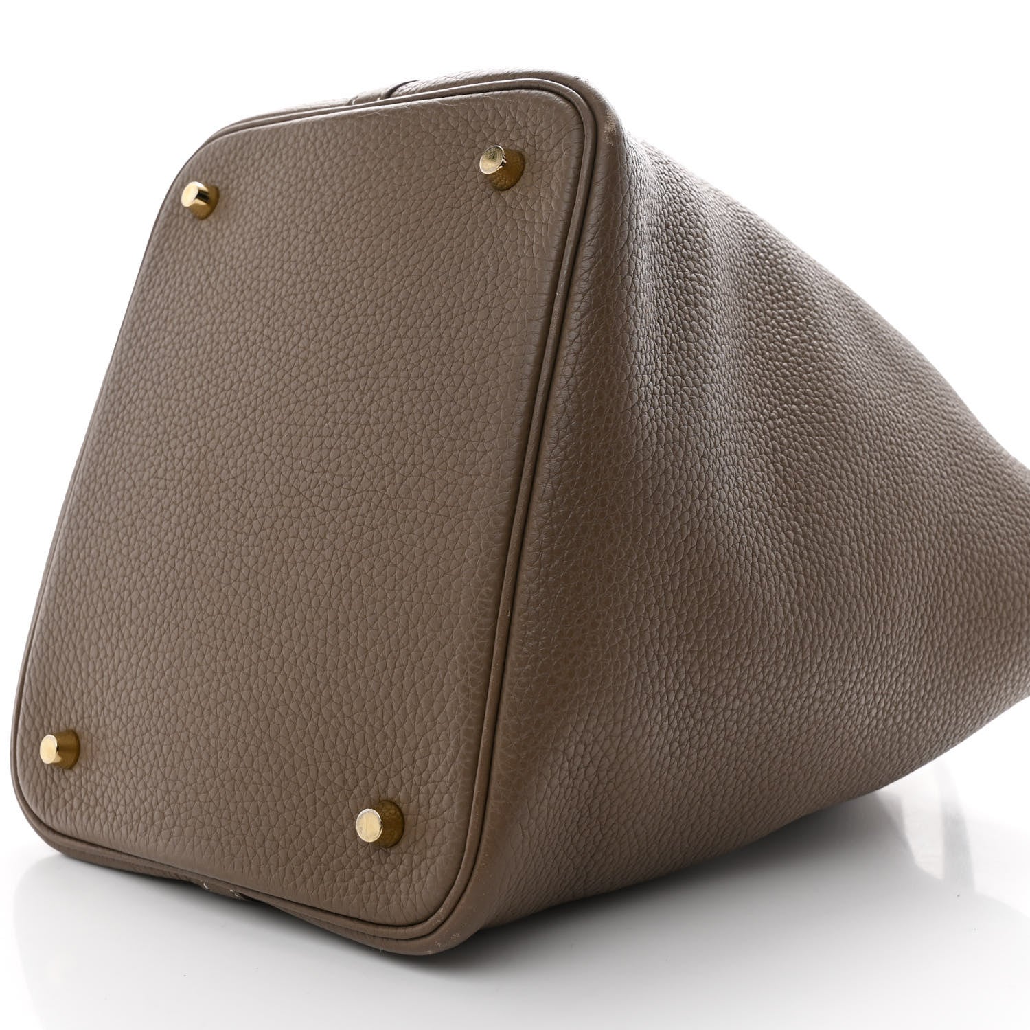 Hermes Taurillon Clemence Picotin Lock 22 MM Etoupe 10 of 11