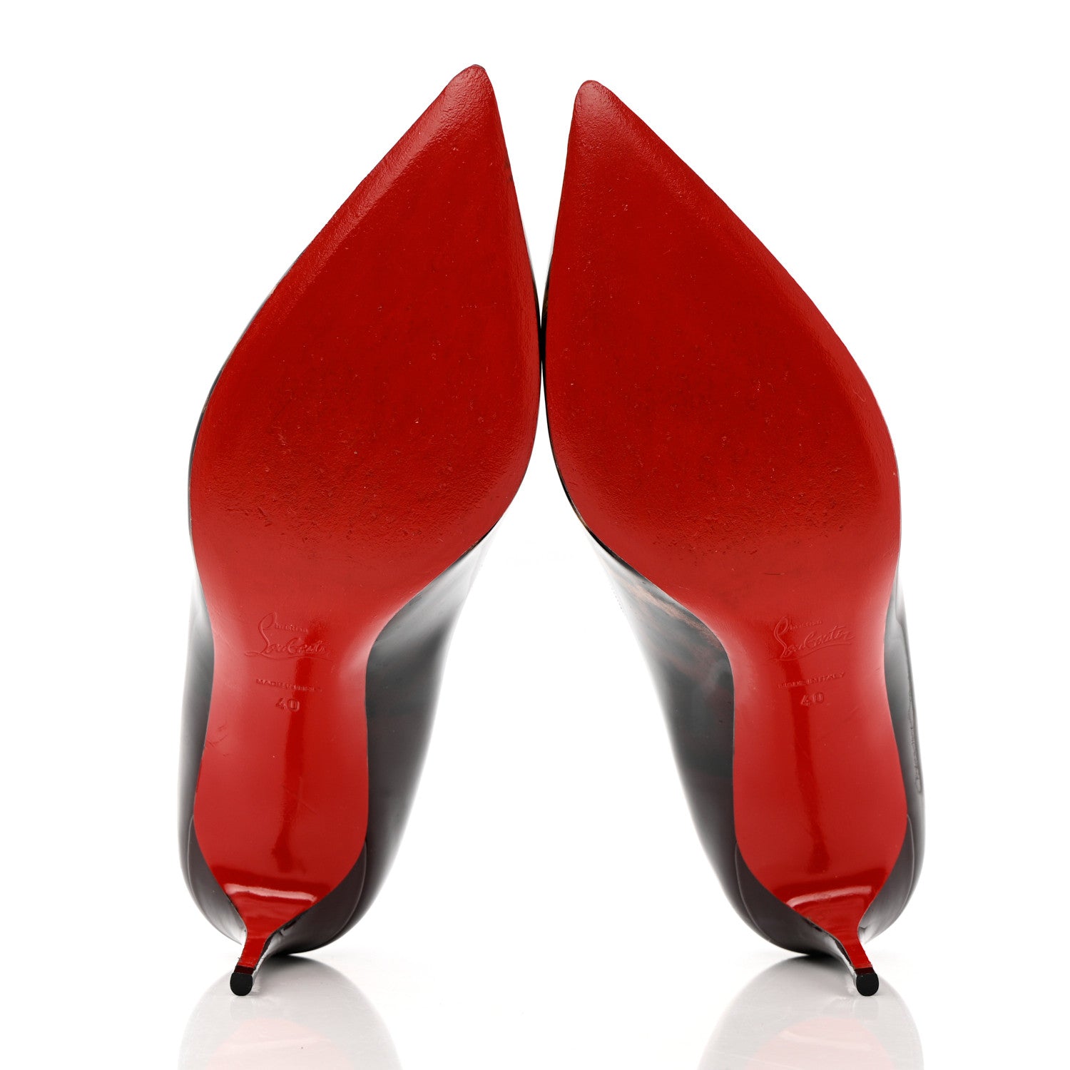Christian Louboutin Patent Degrade Leopard Pigalle Follies 70 Pumps 40 Leopard Burgundy 5 of 11