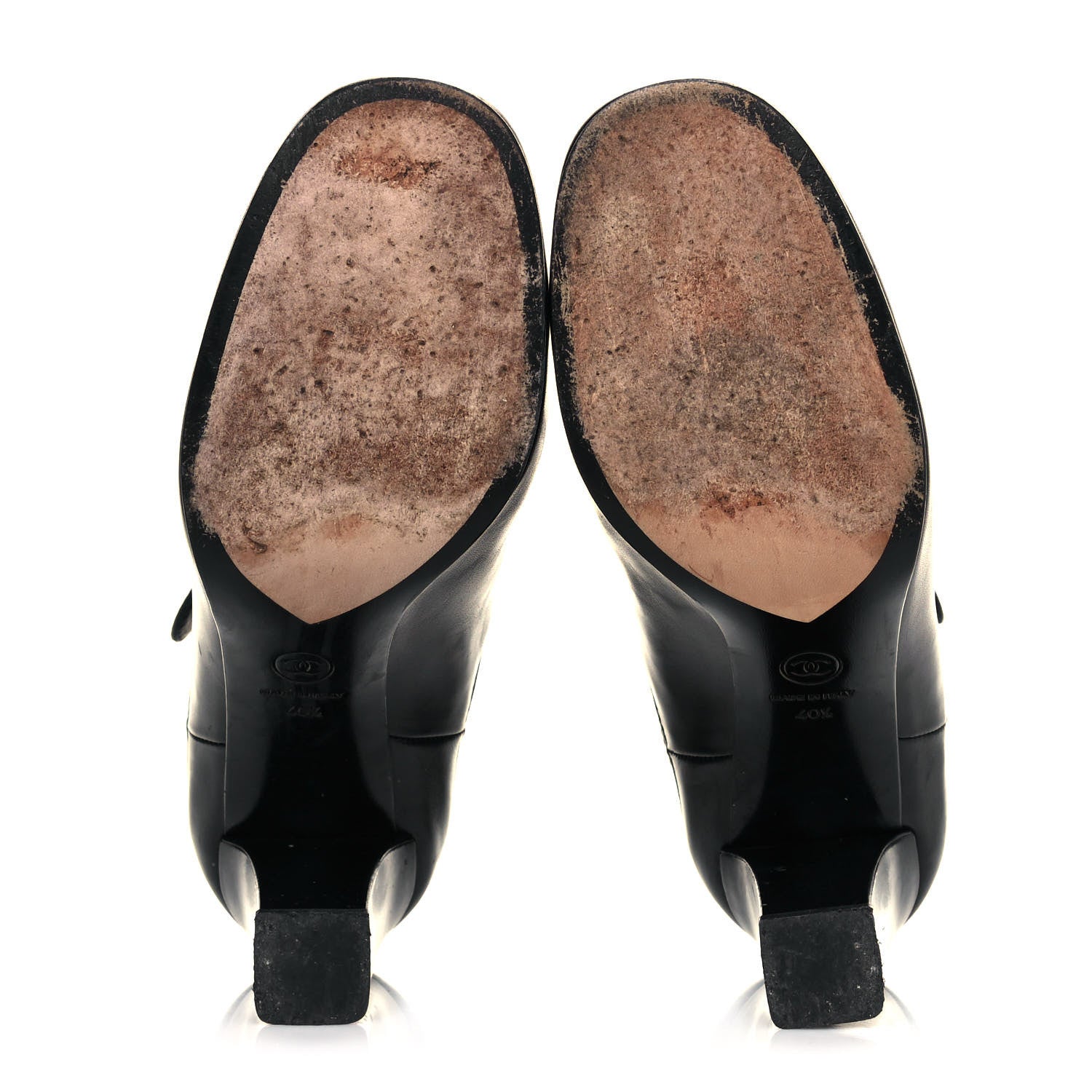 Chanel Calfskin CC Turnlock Ankle Boots 40.5 Black 5 of 13
