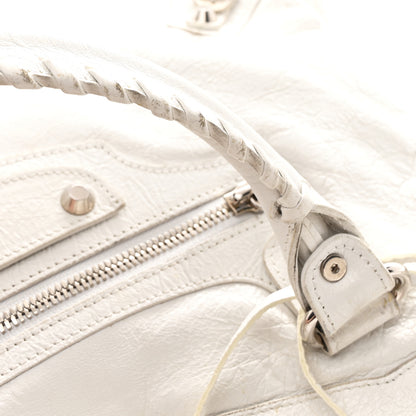 Balenciaga Agneau Arena Silver Hardware Medium Le City Optic White 11 of 13