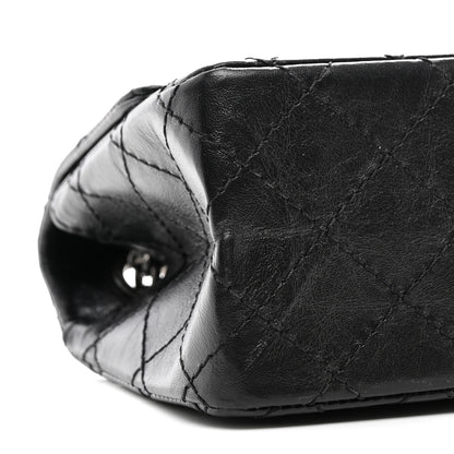 Chanel Aged Calfskin Quilted 2.55 Reissue Mini Flap Black 9 of 12