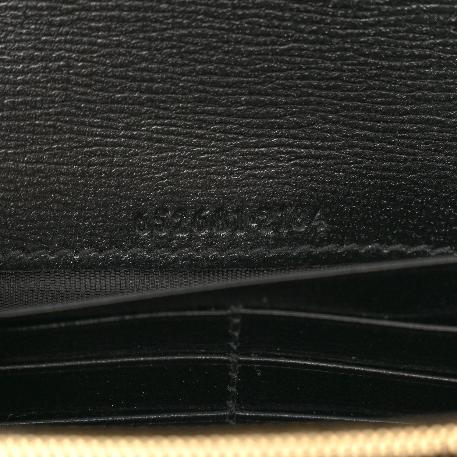 Gucci Azalea Calfskin GG Monogram Bi-Color Debossed Jackie 1961 Chain Wallet Mystic White Black 7 of 10