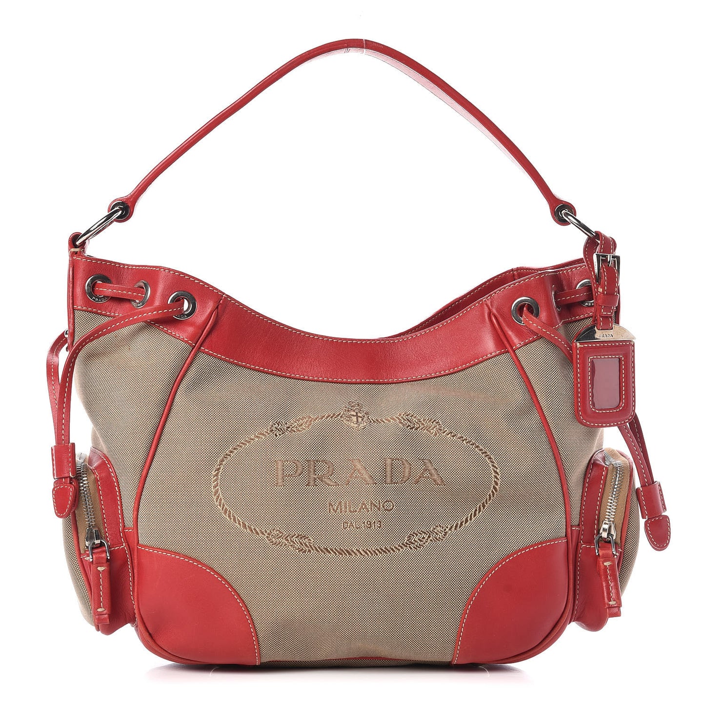 Canvas Shoulder Bag Bag Red