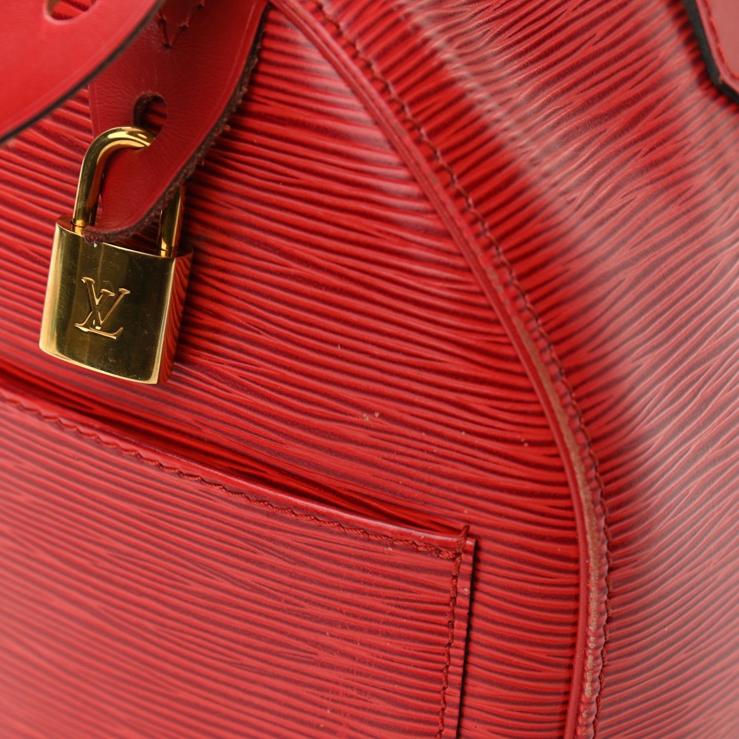 Louis Vuitton Epi Speedy 25 Castillan Red 12 of 13
