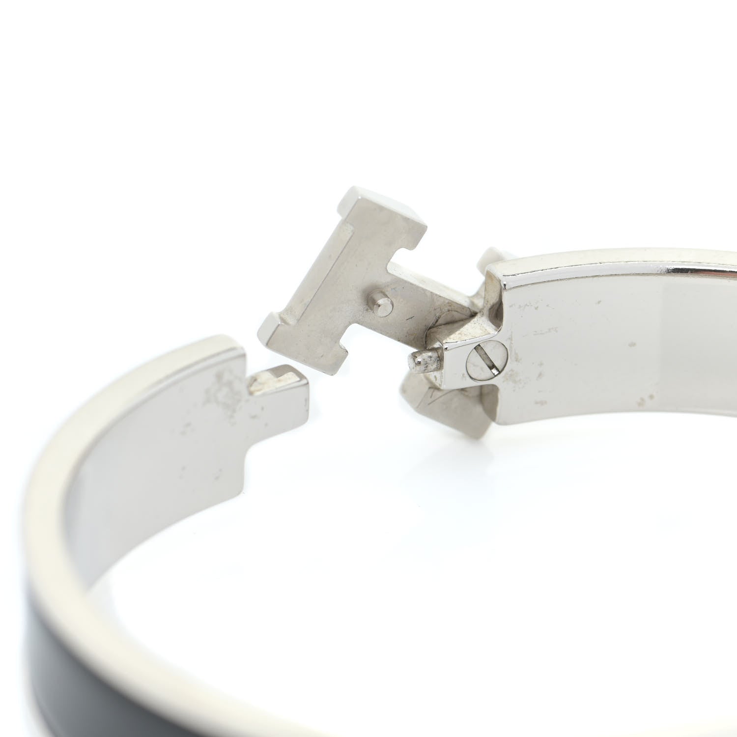 Hermes Enamel Narrow Clic Clac H Bracelet GM Black 5 of 5