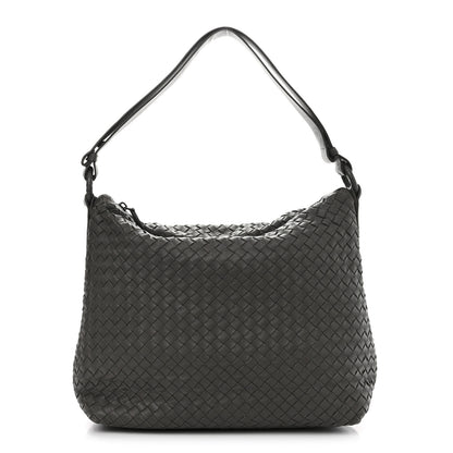 Bottega Veneta Nappa Intrecciato Shoulder Bag Grey 1 of 14