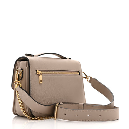 Louis Vuitton Grained Calfskin Lockme Oxford Greige 3 of 9