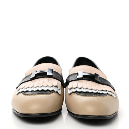 Hermes Goatskin Womens Royal Loafers 38.5 Multicolor 3 of 8