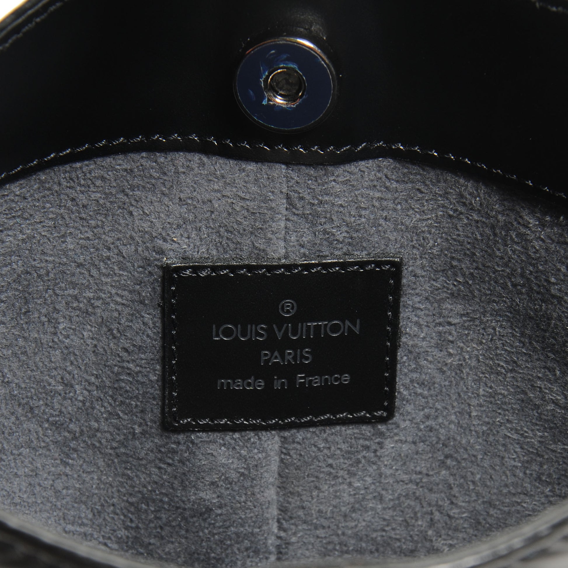 Louis Vuitton Epi Demi Lune Pochette Black 6 of 8