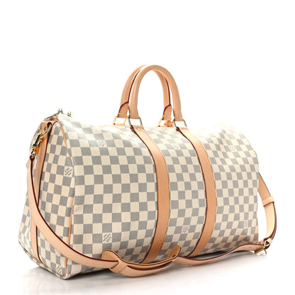 Louis Vuitton Damier Azur Keepall Bandouliere 45 4 of 13
